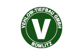 Kundenlogo, grüner Kreis mit großem V in der Mitte