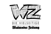 Kundenlogo einer Tageszeitung in schwarz-weiß