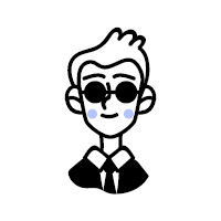 Illustration Mann mit Sonnenbrille - stellvertretend für einen Mitarbeiter